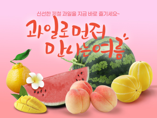 새콤달콤! 여름 과일 모음전