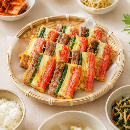 순수한반찬]  알록 달록 오색 꼬치전