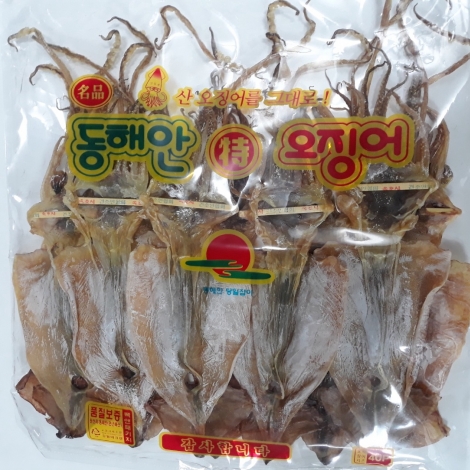 [속초중앙시장] 속초 앞바다 마른오징어 10마리(小) (500g)