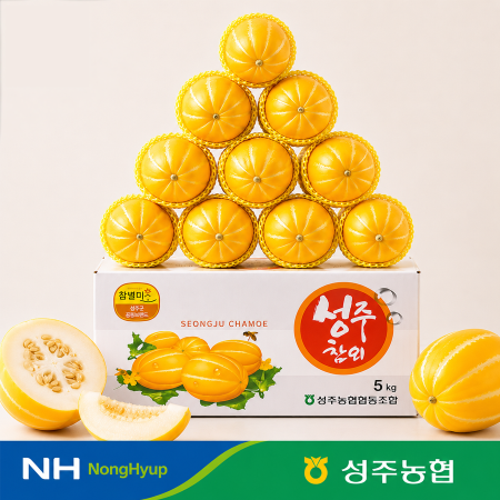 [유수담] 성주 참외 꿀참외 가정용 특품 정품 2kg 5-8수내외 로얄과 개별망포장