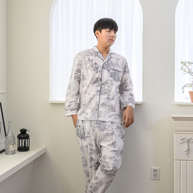 디오레 30수 광목 남성용 파자마