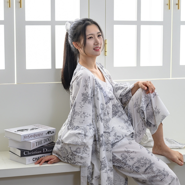 디오레 30수 광목 여성용 파자마&로브