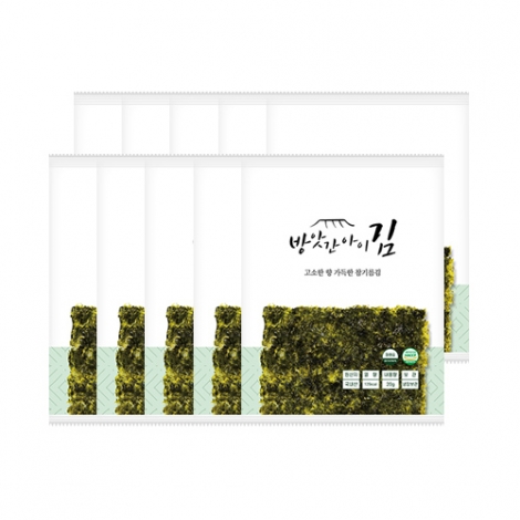 방앗간아이 고소한 참기름김 10봉 선물세트