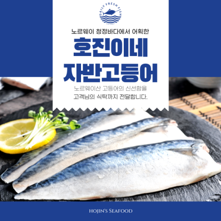 100% 수작업 손질 호진이네 노르웨이산 자반고등어 손질고등어 간고등어 大 1손(2마리)~5손(10마리)
