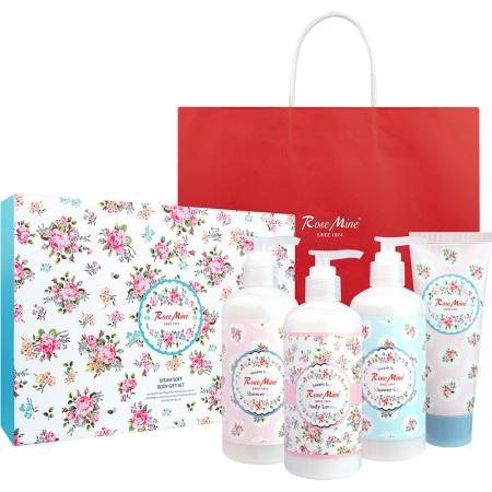 에바스 11+1 로즈마인 스팀소프트 바디 선물세트 ( 바디워시 300ml*2개/ 바디로션 300ml/ 핸드크림 100ml) 총 12세트