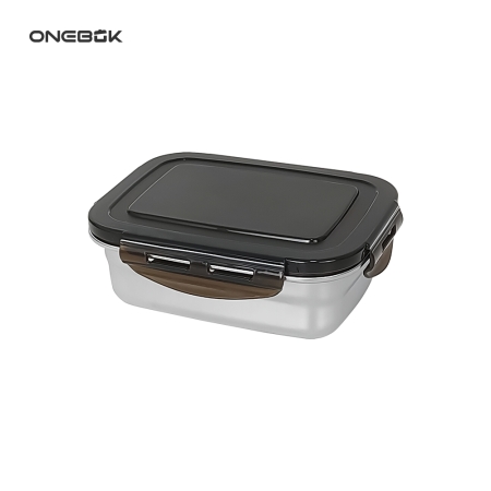 [ONEBOK] 원복 스테인레스 밀폐용기 직사각형 350ml