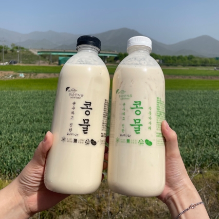 [오마켓] 국내산  100% 백태콩물 서리태콩물 고소하고 진한 콩국수 육수  (콩국수세트)