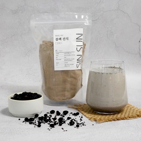 방앗간아이 국산 블랙미숫가루 250g 서리태 흑보리 흑임자 흑미