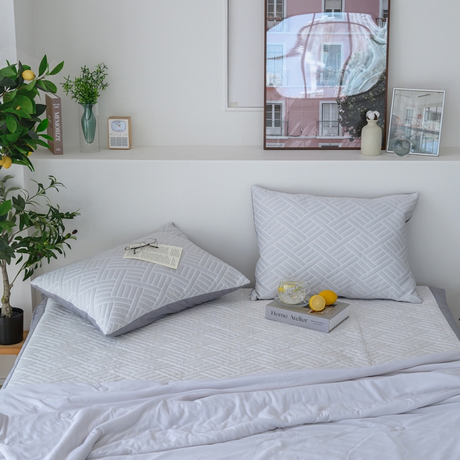 듀라론 3중직 냉감 지퍼형 베개커버