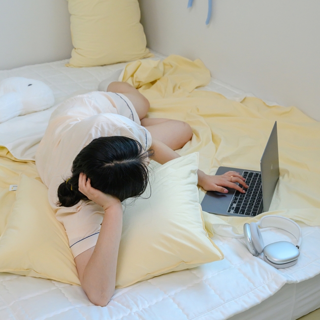 여기호텔 고밀도 60수 듀라론 냉감이불 침구세트