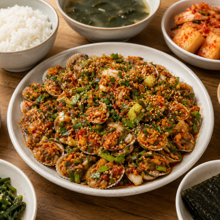 순수한반찬]  신선한 꼬막살로 무친 꼬막무침
