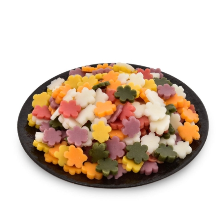 국산쌀 100% 레인보우 오색 꽃 떡국떡 설날 떡국 플라워 떡국떡 명절선물 500g 1kg