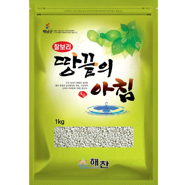 청정 해남 찰보리 1kg / 5kg