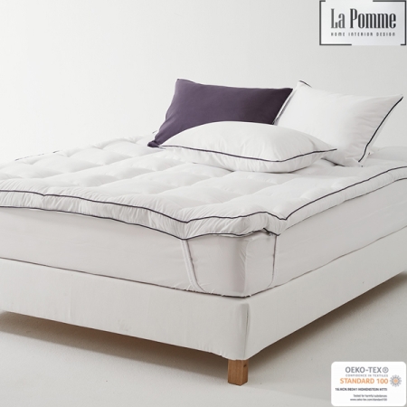 [라뽐므] 노르빅 먼지없는 차렵이불+토퍼+베개커버SET Q