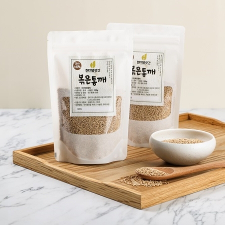 국산 100%  볶은참깨  볶은통깨 200g 1+1 총 2팩