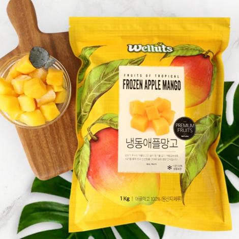 [웰루츠] 냉동 애플망고 다이스 1kg×2ea [페루산]