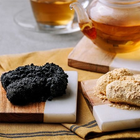 100% 국내산 찹쌀로 만든 -흑임자인절미  1팩 / 2팩  - 25g x 24개입  -[고]