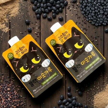 국산 약콩 서리태 블랙미숫가루 스파우트파우치 40g x5팩