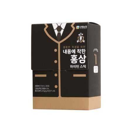 나래식품농장 내몸에 착한 하이틴 어린이 청소년 홍삼 홍삼액 스틱 60포 x 1박스