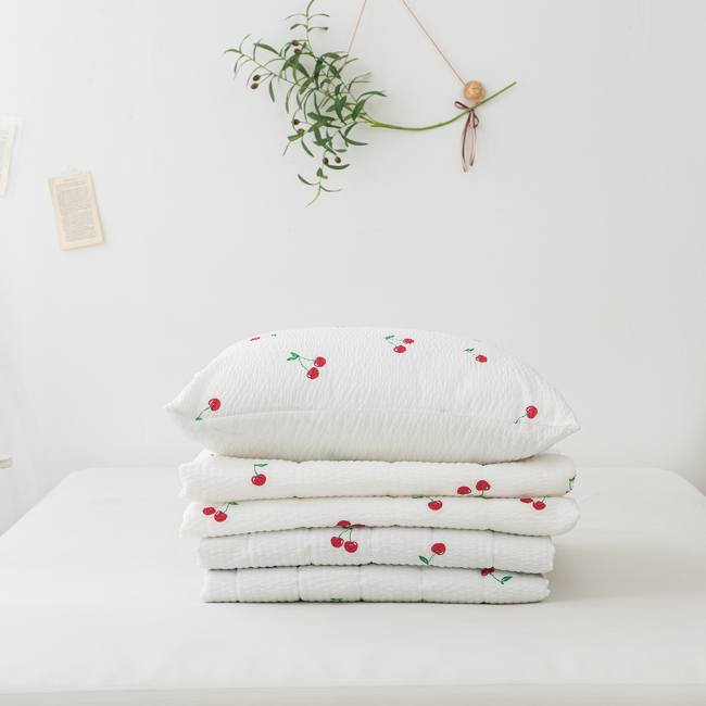 체리 시어서커 여름이불 침구세트