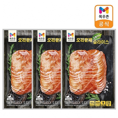 [목우촌]오메가3 훈제오리 슬라이스 400gx2개/400gx3개/400gx4개