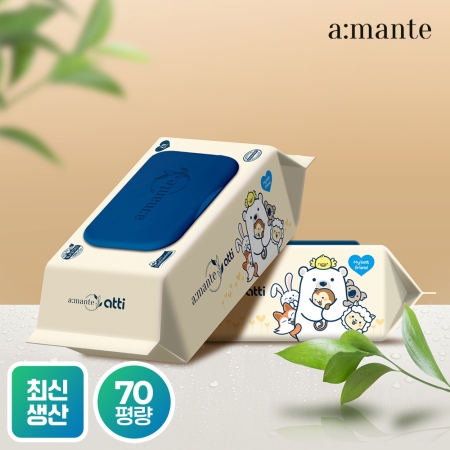 [신제품 출시기념 SALE] 아띠 두꺼운 프리미엄 70평량 고평량 물티슈 70매 10팩/20팩 모음
