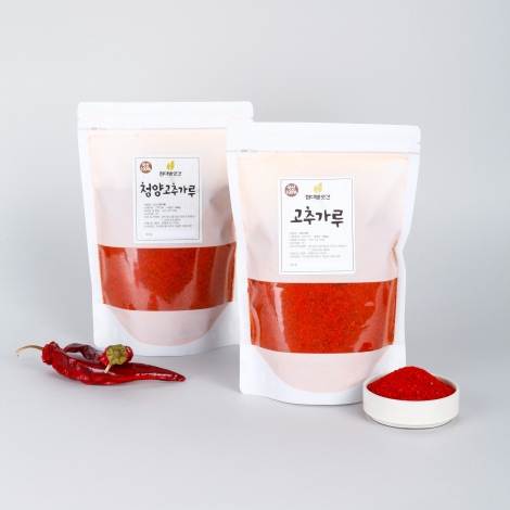 국산 빛깔좋은 고춧가루 500g 1+1 총 2봉(보통입자,고운입자,청양)