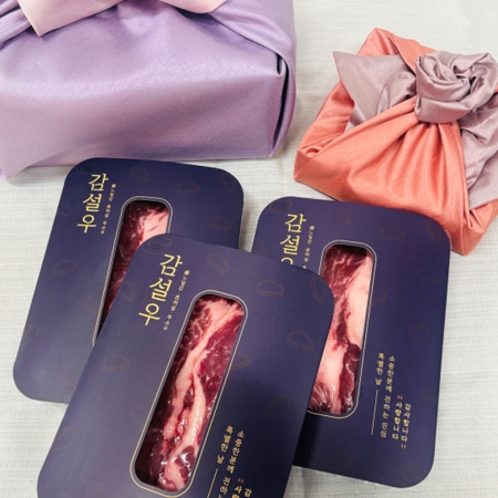 ☆설선물☆ 정성스럽게 담은 국내산 등심3구 선물세트