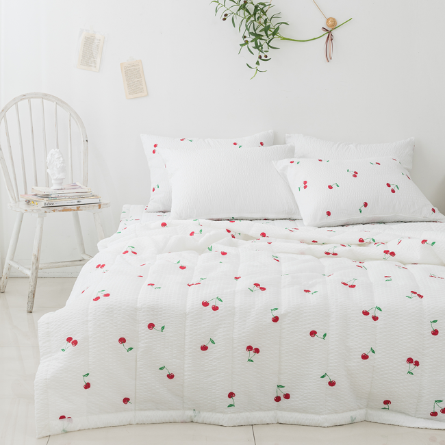 체리 시어서커 여름이불 침구세트