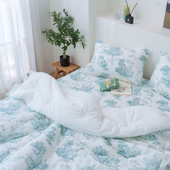 디오레 30수광목 프릴 차렵 침구세트