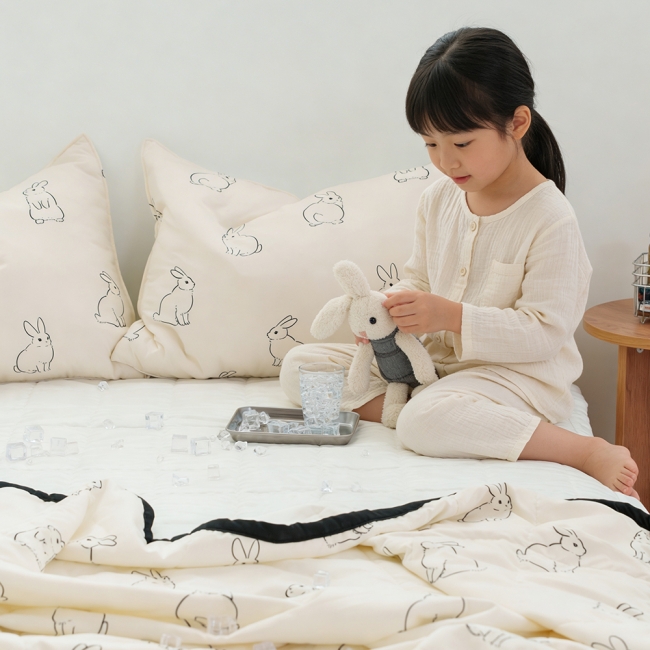 리틀버니 소프트마이크로 듀라론 냉감이불 침구세트