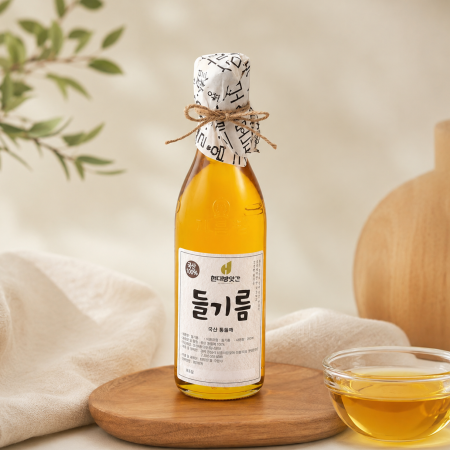 국산 100% 들기름 저온압착 350ml