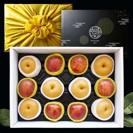 [오커브팜] 한상 사과배 선물세트 (사과 6과 + 배 6과)