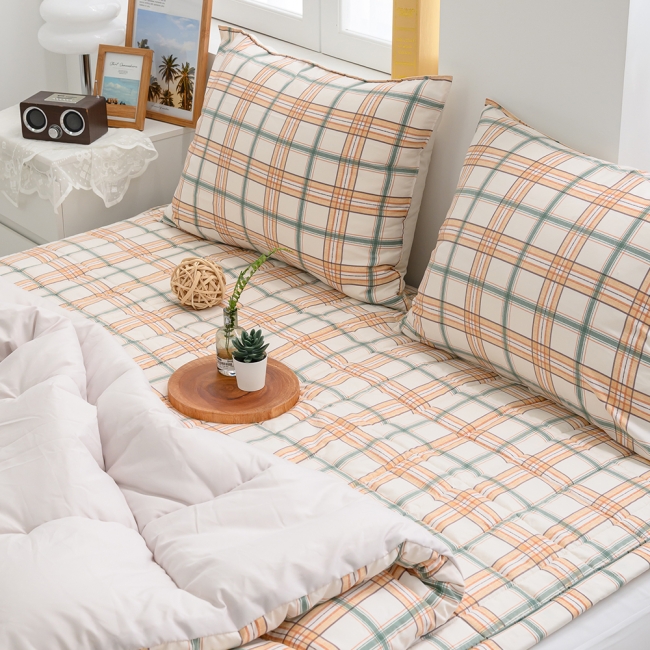 마드라스 체크 소프트마이크로 차렵 침구세트