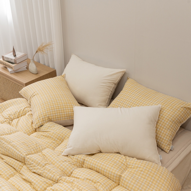 쿠키체크 소프트마이크로 차렵이불 침구세트