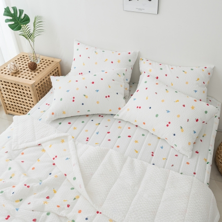 파인애플 시어서커 여름이불 침구세트