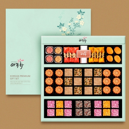 우리 한과 선물세트 전통식품명인 정과 약과 다식 유과 구성