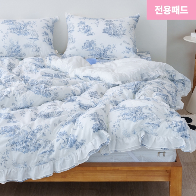 디오레 30수광목 프릴 차렵 침구세트