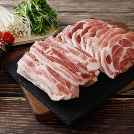 간석자유시장 고깃간 정육점 한돈구이세트 1.6kg