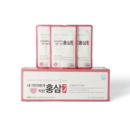나래식품농장 아이에게 착한 어린이 키즈 홍삼 홍삼액 30포 x 1박스