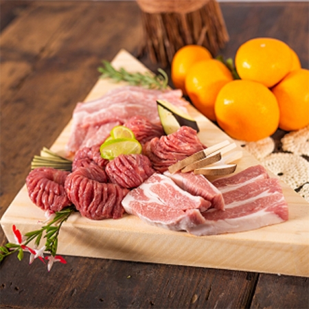 제주 흑돼지  한우 선물세트(마)