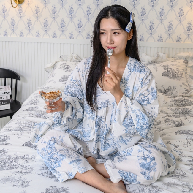 디오레 30수 광목 여성용 파자마&로브