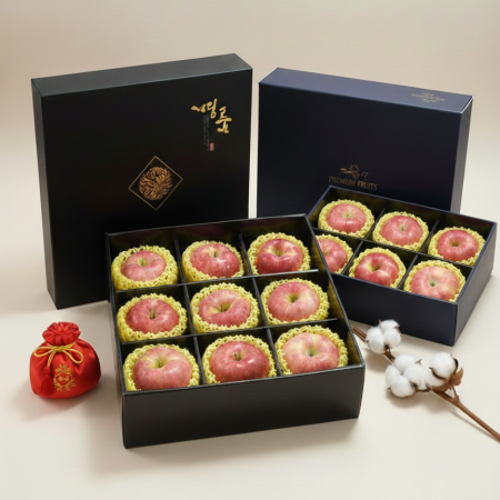 [고흥청과]최상급 사과선물세트 2kg 이상6과/3kg이상 9과