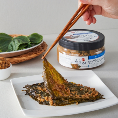 [전통장명가] 순창 밑반찬 된장깻잎 장아찌 500g/1kg