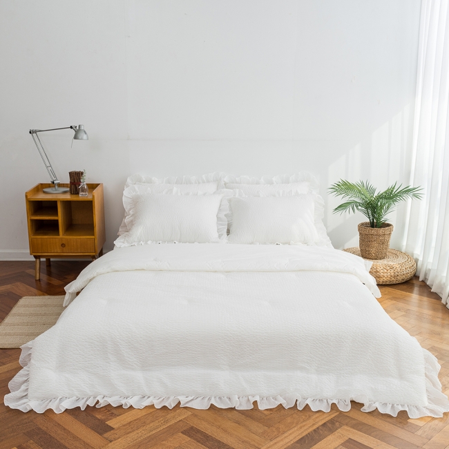 크리미 뱀부 시어서커 아사 여름이불 침구세트