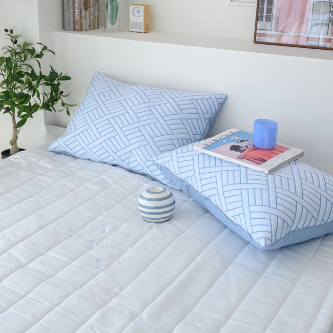 듀라론 3중직 냉감 지퍼형 베개커버