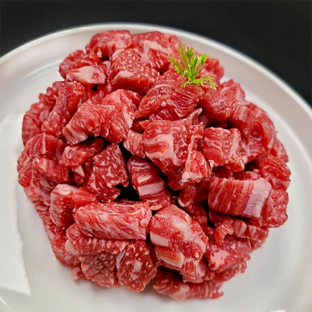 [오커최고] 투플러스 한우 국거리 1++ 투뿔 300g