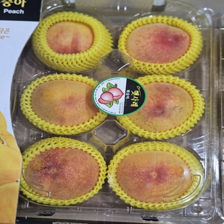 [장위시장] 고향에서 가져온 말랑이 황도/백도 복숭아