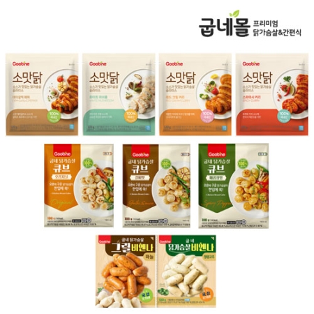 [굽네] 닭가슴살 슬라이스 / 큐브 / 비엔나 / 소스 모음전 (택)