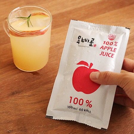 국내산100% 옥삐골 사과즙 100ml×50포